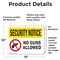 Signmission No Guns Allowed OSHA Security Notice Sign, Vinyl Decal, 14in W x 10in L, 2PK OS-2PACK-SN-D-1014-L-11614 - alternate 2